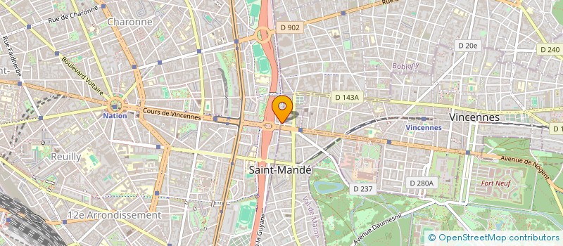 localisation de l'entreprise PARNESS à SAINT-MANDE