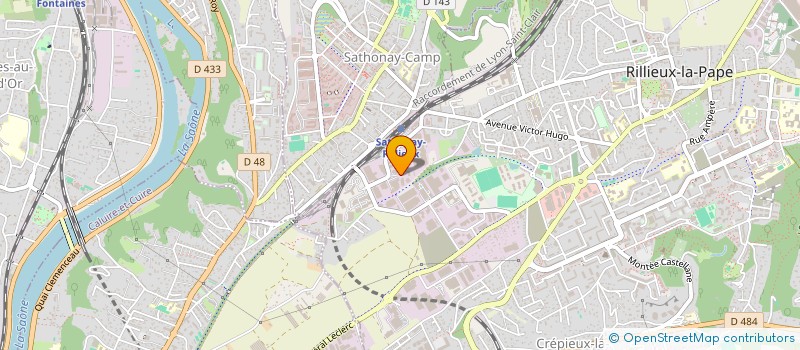 localisation de l'entreprise PARO  RILLIEUX-LA-PAPE