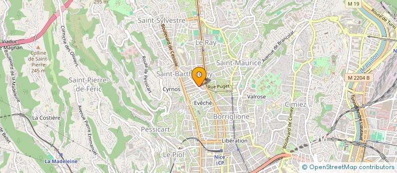 localisation de l'entreprise PARO à NICE