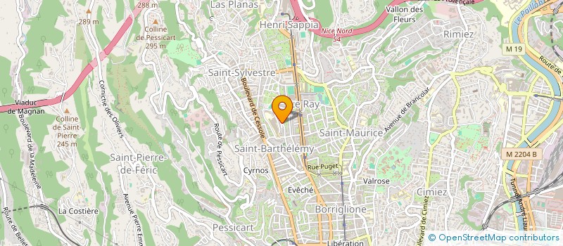 localisation de l'entreprise PARO à NICE