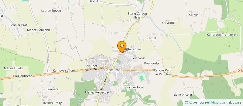 localisation de l'entreprise PARO  LANDUDEC