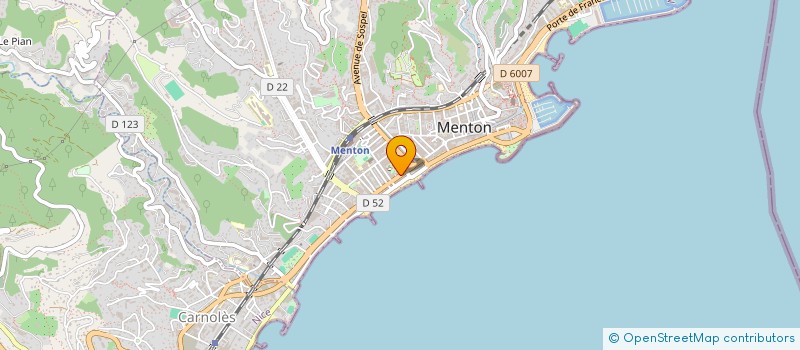 localisation de l'entreprise PARO-IMPLANTOLOGIE à MENTON