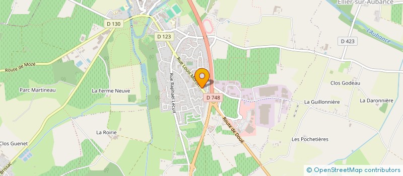 localisation de l'entreprise PARO LOIRE AUBANCE  BRISSAC LOIRE AUBANCE