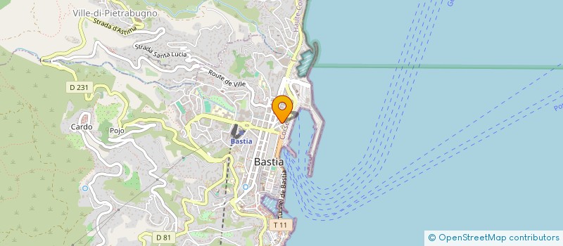 localisation de l'entreprise PARO RESTAURATION à BASTIA