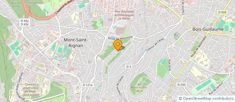 localisation de l'entreprise PAROCAM à MONT-SAINT-AIGNAN