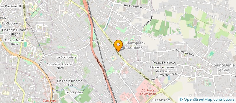 localisation de l'entreprise PAROCANE à SAINT-JEAN-LE-BLANC