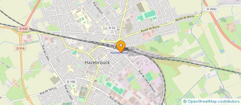 localisation de l'entreprise PAROD  HAZEBROUCK