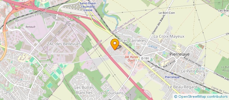 localisation de l'entreprise PARODEM SUD  PIERRELAYE