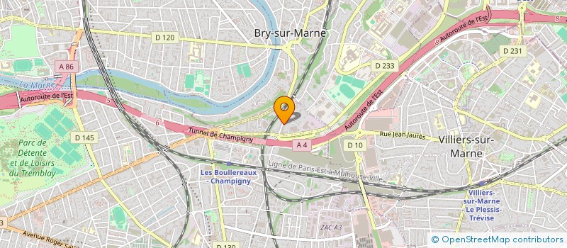 localisation de l'entreprise PARODIA RECORDS à CHAMPIGNY-SUR-MARNE