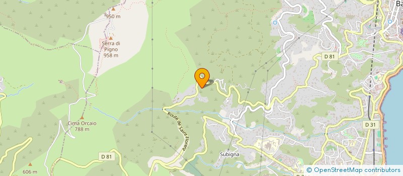 localisation de l'entreprise PAROF  BASTIA