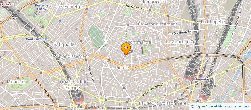 localisation de l'entreprise PAROIS ST JEAN DE MONTMARTRE  PARIS