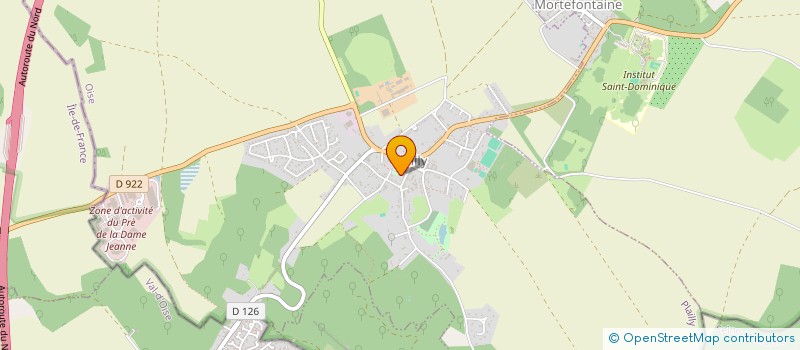 localisation de l'entreprise PAROISE DUSERVAL  PLAILLY