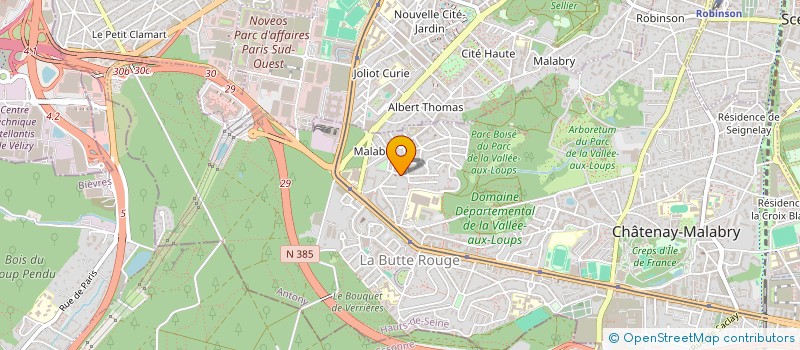 localisation de l'entreprise PAROISS EVANGELIQ LUTHERIENNS0  CHATENAY-MALABRY