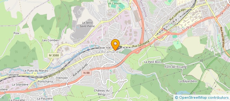 localisation de l'entreprise PAROISSE  LA RICAMARIE