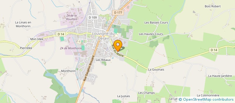 localisation de l'entreprise PAROISSE  LOUVIGNE-DU-DESERT