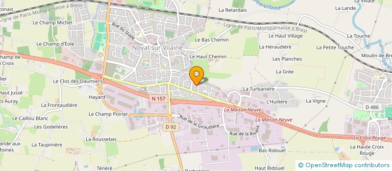 localisation de l'entreprise PAROISSE  NOYAL-SUR-VILAINE