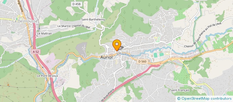 localisation de l'entreprise PAROISSE  AURIOL