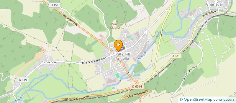 localisation de l'entreprise PAROISSE ANDELLE PAYS DE LYONS  FLEURY-SUR-ANDELLE