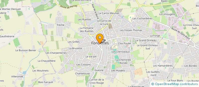 localisation de l'entreprise PAROISSE BIENHEUREUSE JEANNE MARIE DE MAILLE  FONDETTES