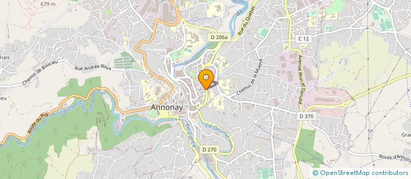 localisation de l'entreprise PAROISSE BIENHEUREUX GABRIEL LONGUEVILLE  ANNONAY