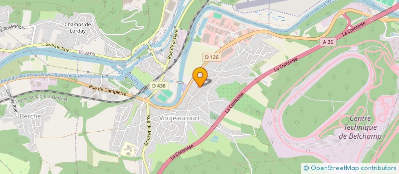 localisation de l'entreprise PAROISSE CATHOLIQUE SAINT MICHEL  VOUJEAUCOURT