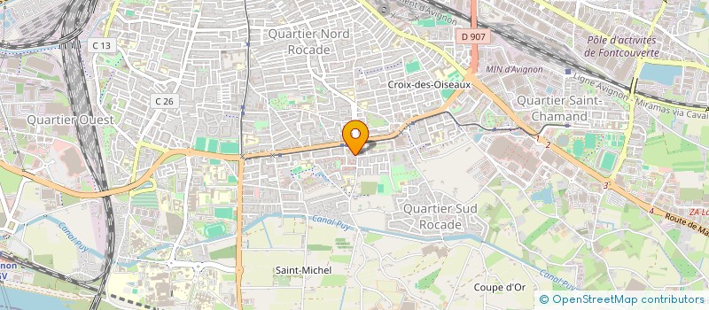 localisation de l'entreprise PAROISSE CATHOLIQUE ST PAUL  AVIGNON