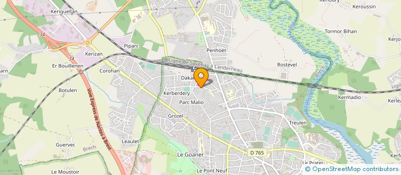 localisation de l'entreprise PAROISSE CHARLES DE BLOIS à AURAY