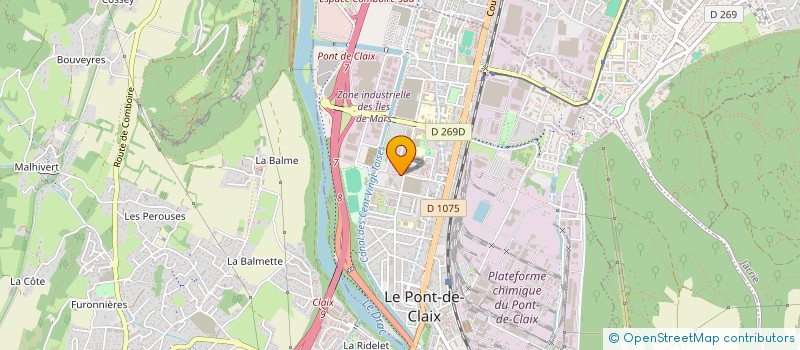 localisation de l'entreprise PAROISSE CHARLES DE FOUCAULD  LE PONT-DE-CLAIX