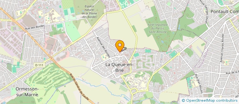 localisation de l'entreprise PAROISSE CHRIST ROI SAUVEUR (PCRS)  LA QUEUE-EN-BRIE