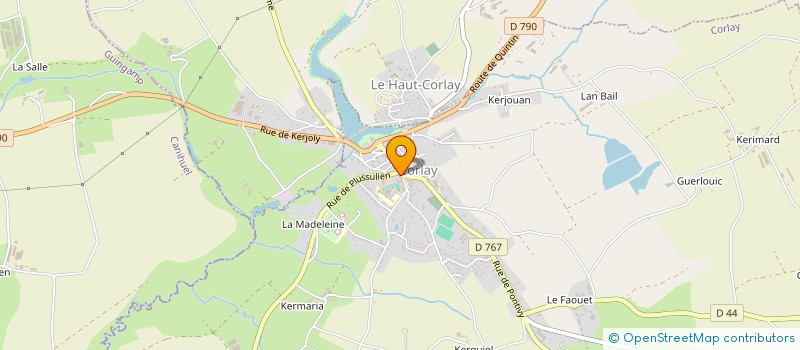 localisation de l'entreprise PAROISSE CORLAY ST NICOLAS  CORLAY