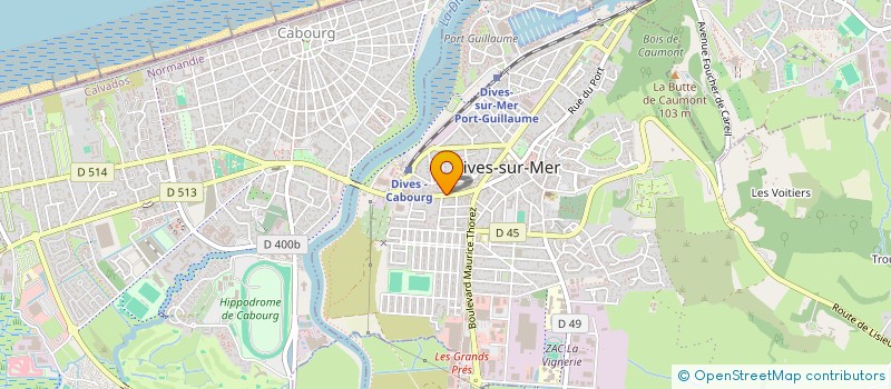 localisation de l'entreprise PAROISSE CULTE  DIVES-SUR-MER