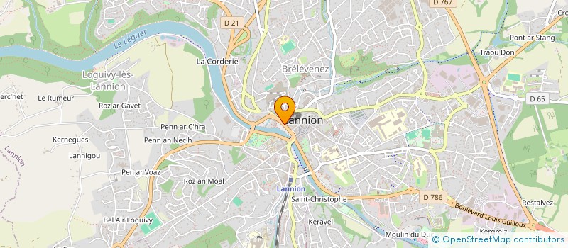 localisation de l'entreprise PAROISSE CULTE CATHOLIQUE à LANNION