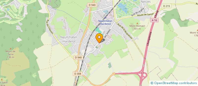 localisation de l'entreprise PAROISSE CULTE CATHOLIQUE  NEUFCHATEL-HARDELOT