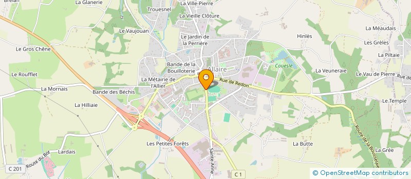 localisation de l'entreprise PAROISSE D ALLAIRE  ALLAIRE