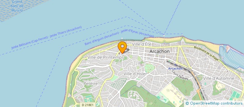 localisation de l'entreprise PAROISSE D'ARCACHON-LA-TESTE  ARCACHON