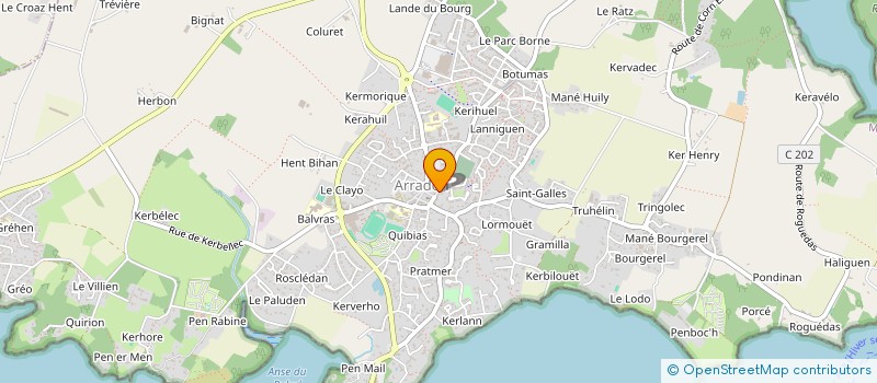 localisation de l'entreprise PAROISSE D ARRADON  ARRADON