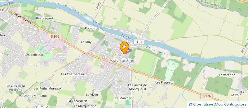 localisation de l'entreprise PAROISSE D'AZAY SUR CHER - VERET 2  AZAY-SUR-CHER