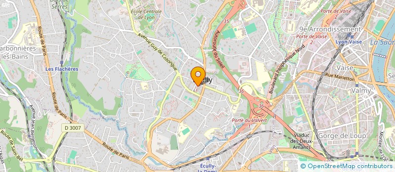 localisation de l'entreprise PAROISSE D ECULLY  ECULLY