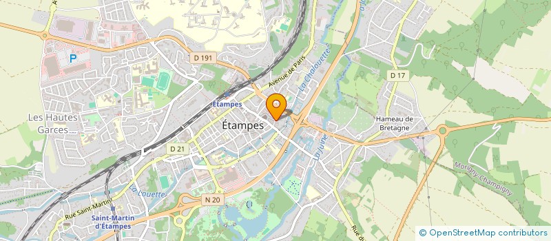 localisation de l'entreprise PAROISSE D'ETAMPES  ETAMPES