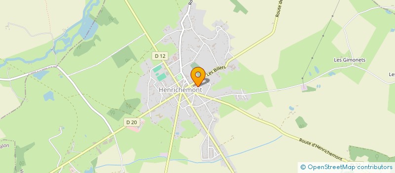 localisation de l'entreprise PAROISSE D HENRICHEMONT  HENRICHEMONT