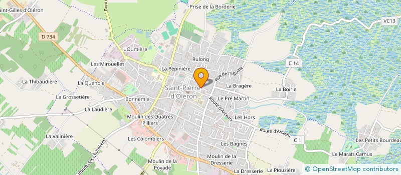 localisation de l'entreprise PAROISSE D OLERON  SAINT-PIERRE-D'OLERON