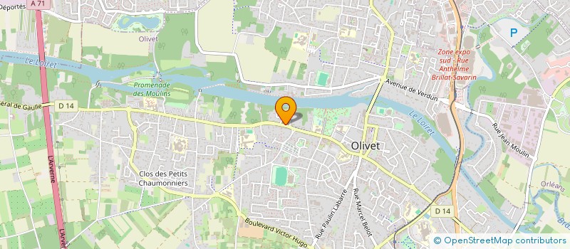 localisation de l'entreprise PAROISSE D OLIVET à OLIVET