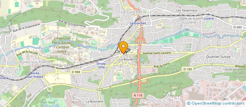 localisation de l'entreprise PAROISSE D ORSAY à ORSAY