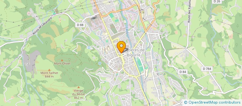 localisation de l'entreprise PAROISSE DE BAGNERES DE BIGORRE  BAGNERES-DE-BIGORRE