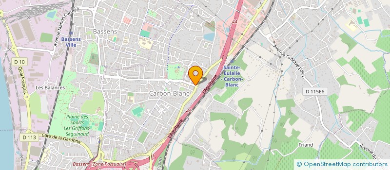 localisation de l'entreprise PAROISSE DE BASSENS-CARBON BLANC  CARBON BLANC