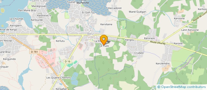 localisation de l'entreprise PAROISSE DE BELZ  BELZ