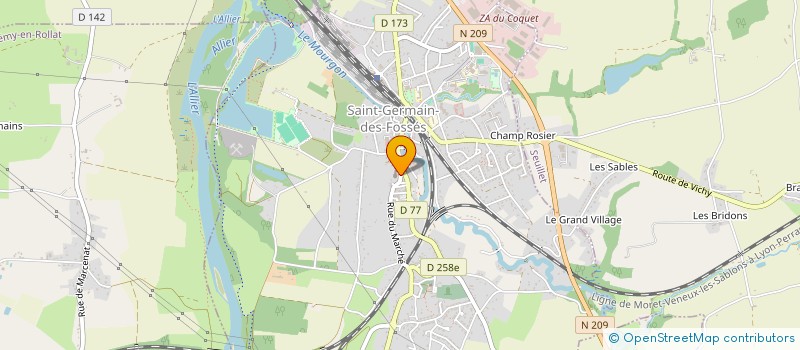 localisation de l'entreprise PAROISSE DE BILLY  SAINT-GERMAIN-DES-FOSSES