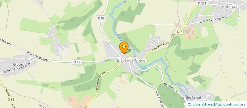 localisation de l'entreprise PAROISSE DE BLAINVILLE - BUCHY  BLAINVILLE-CREVON