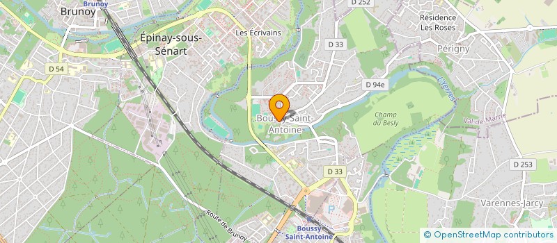 localisation de l'entreprise PAROISSE DE BOUSSY SAINT ANTOINE  BOUSSY-SAINT-ANTOINE