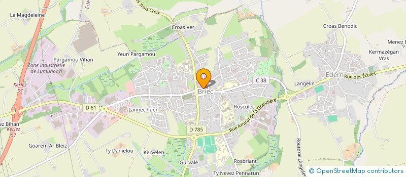 localisation de l'entreprise PAROISSE DE BRIEC  BRIEC